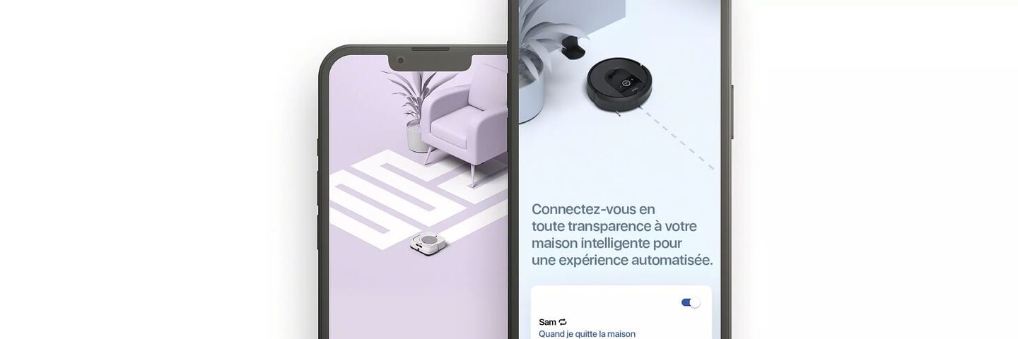 Contrôlez tout grâce à l’application iRobot Home