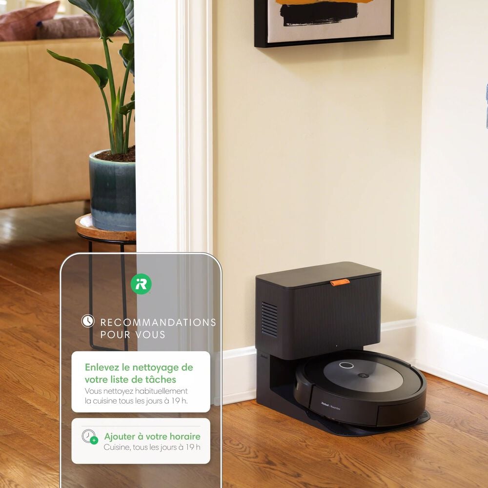 iRobot OS offre plus de suggestions personnalisées que tout autre robot