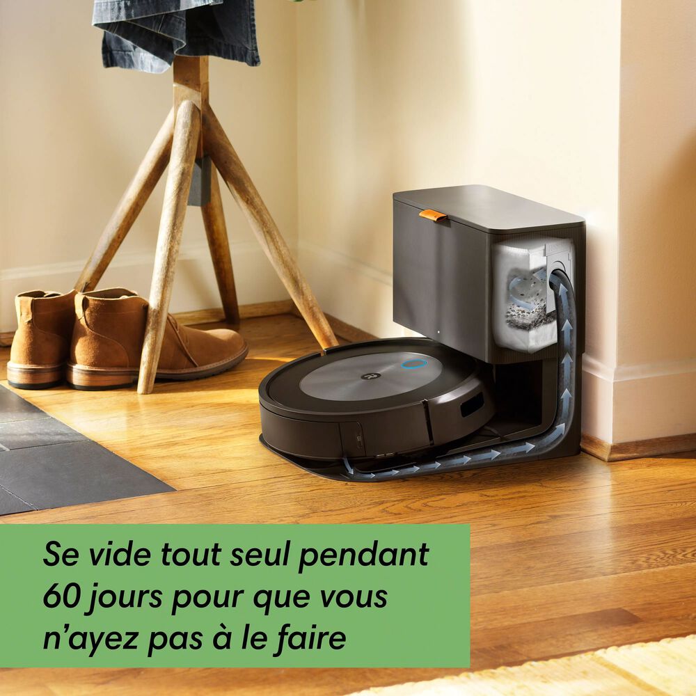 Vide automatiquement son bac seul avec le système de sac intégré