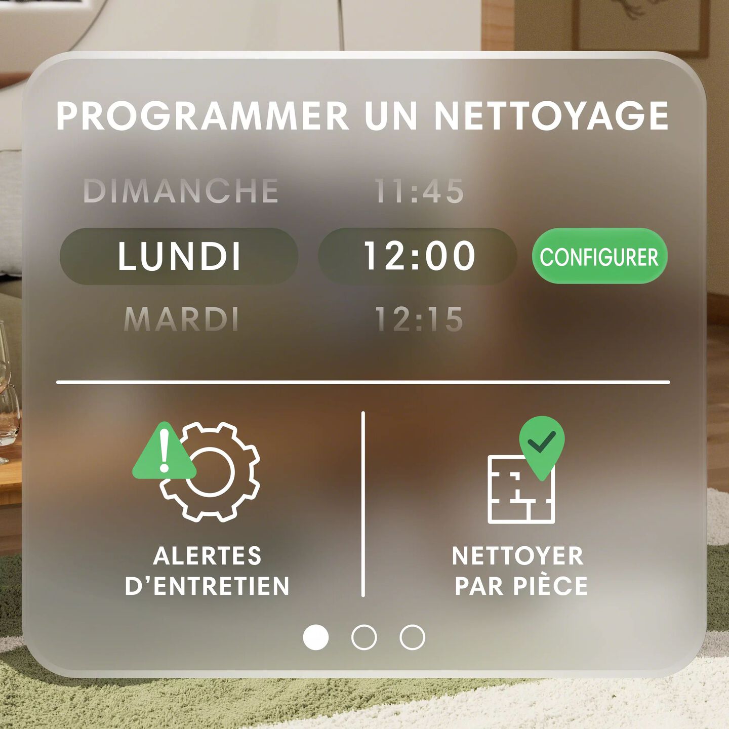 graphic showing new routine screen