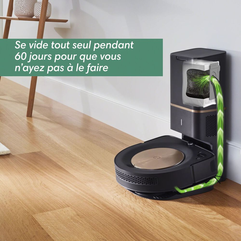 Vide automatiquement son bac seul avec le syst&egrave;me de sac int&eacute;gr&eacute;