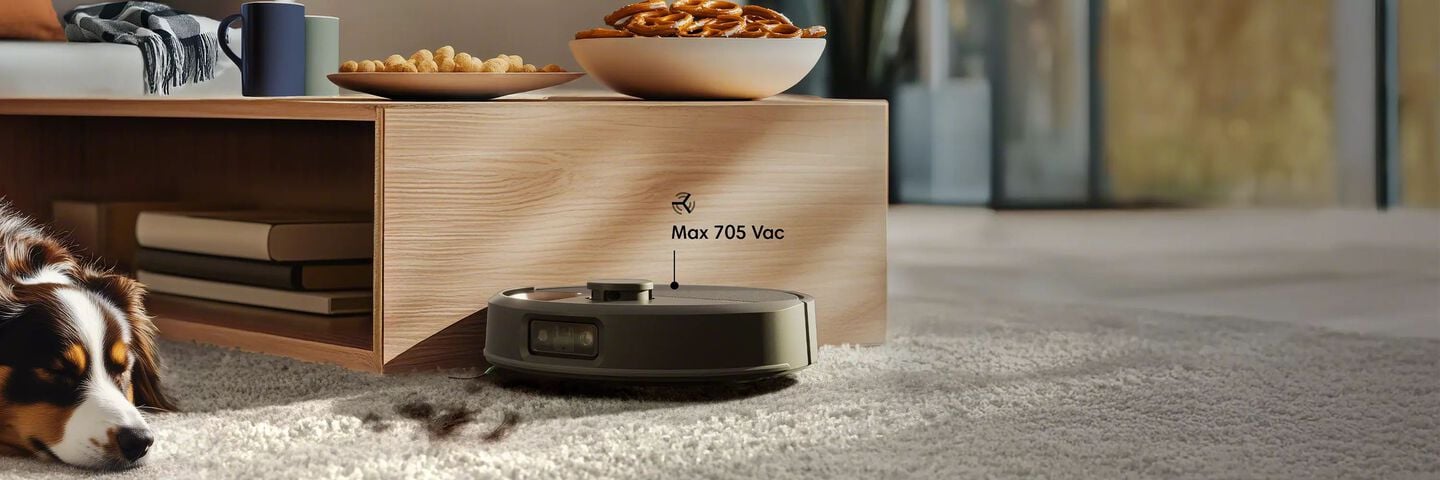 Designed for pet owners: Roomba Max 705 Vac tackles dog and cat hair automatically
