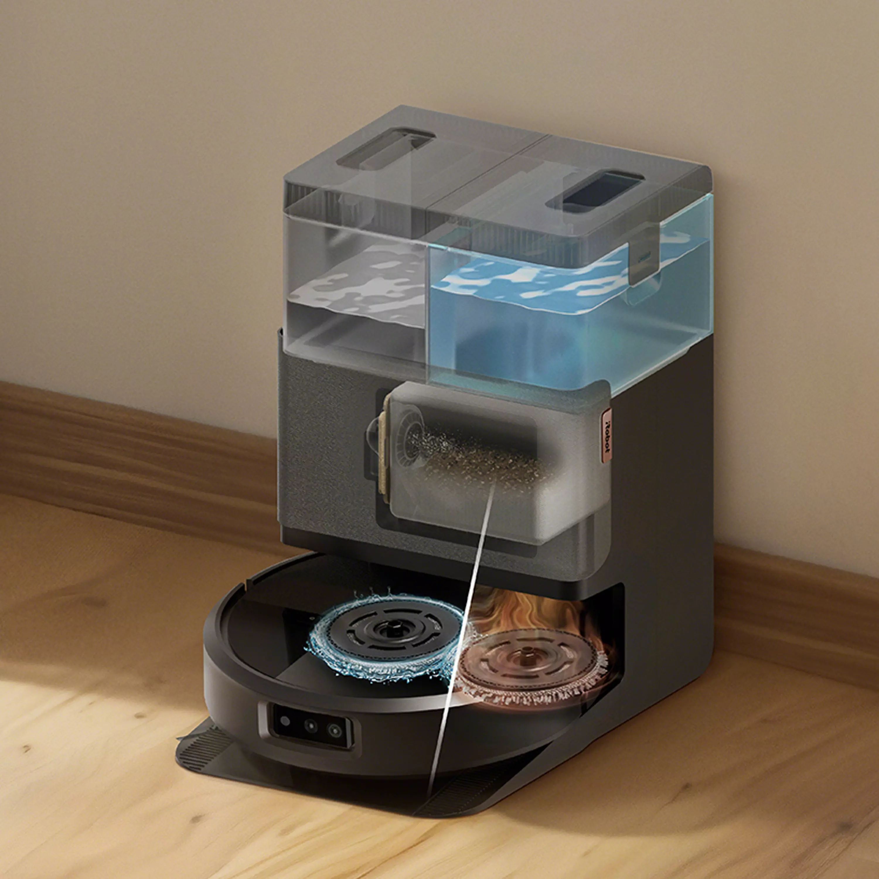 Roomba® Plus 505 Combo robot + AutoWash™ dock​ | BLACK