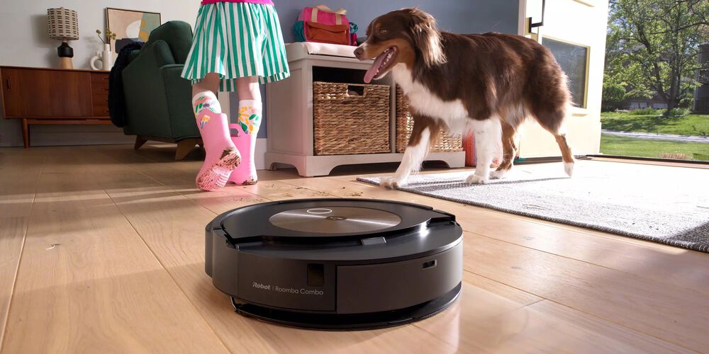 Roomba Combo avec un chien