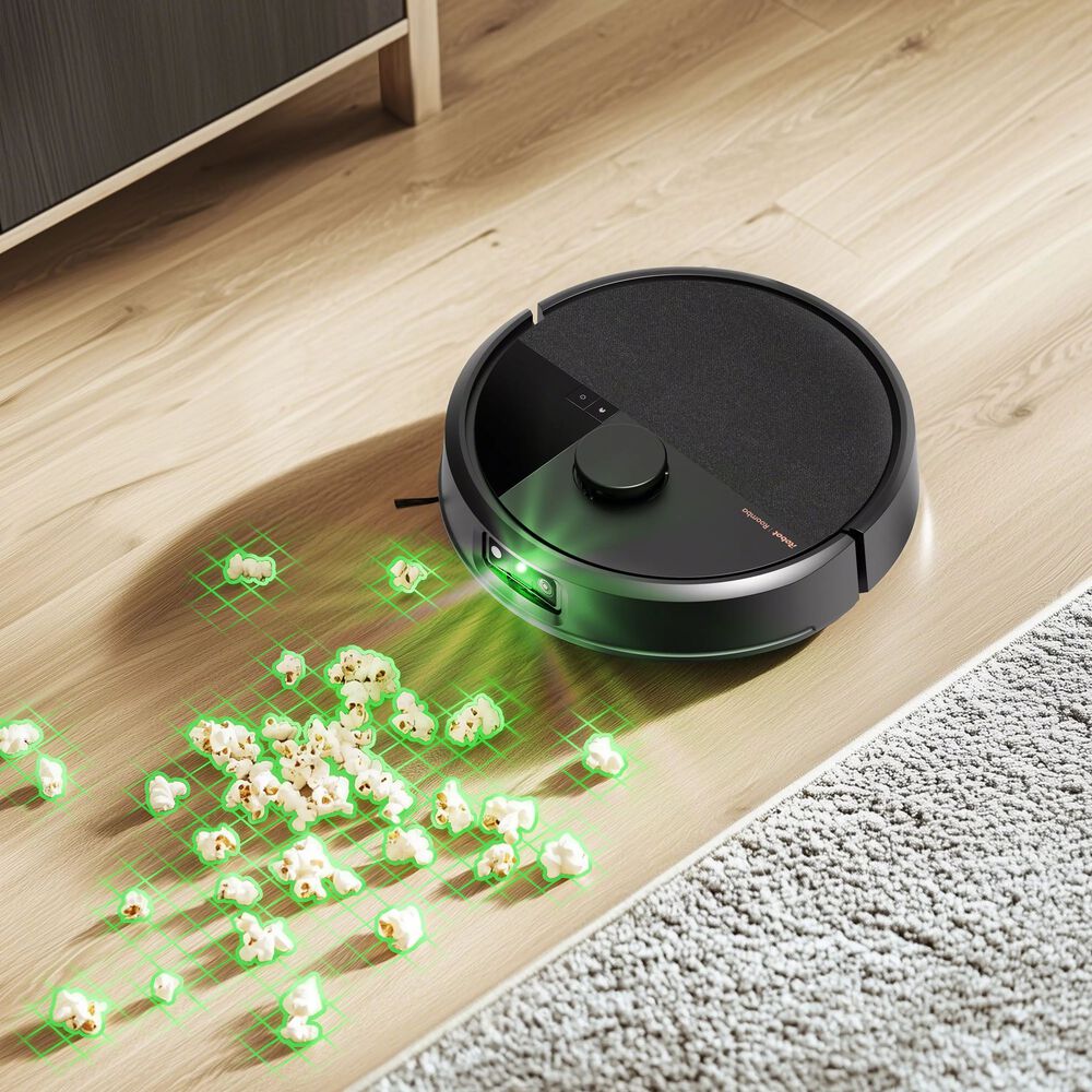 Detects dirt. Makes it disappear.