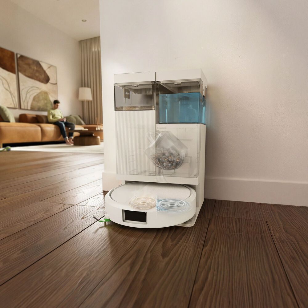 Fully Self‑Maintaining Dock with Hot‑Washed, Heat‑Dried Mop Pads