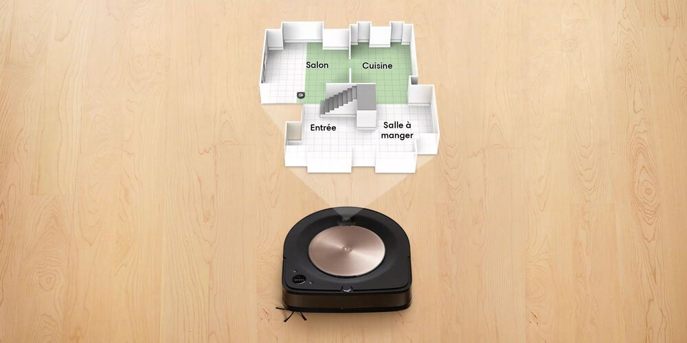 Un Roomba projetant une carte intelligente d’une maison